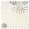 William Morris At Home Lily Flower Embroidery, Woad - Twist&Fit Roman Blind